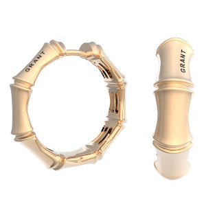 Серьги конго золото