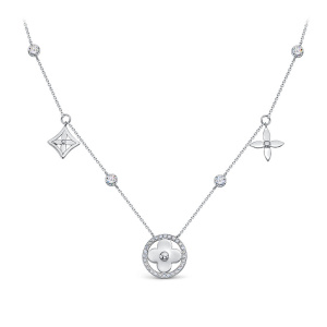 Колье серебро с фианитами