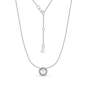 Колье серебро с фианитами