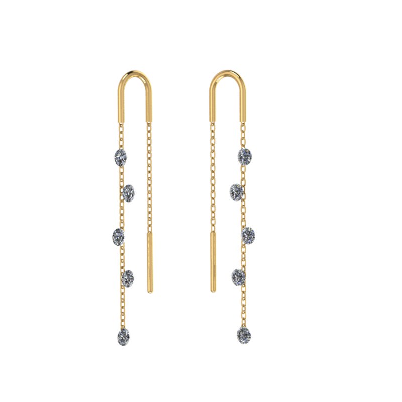 (01-218824) (Серьги) (Au 585)