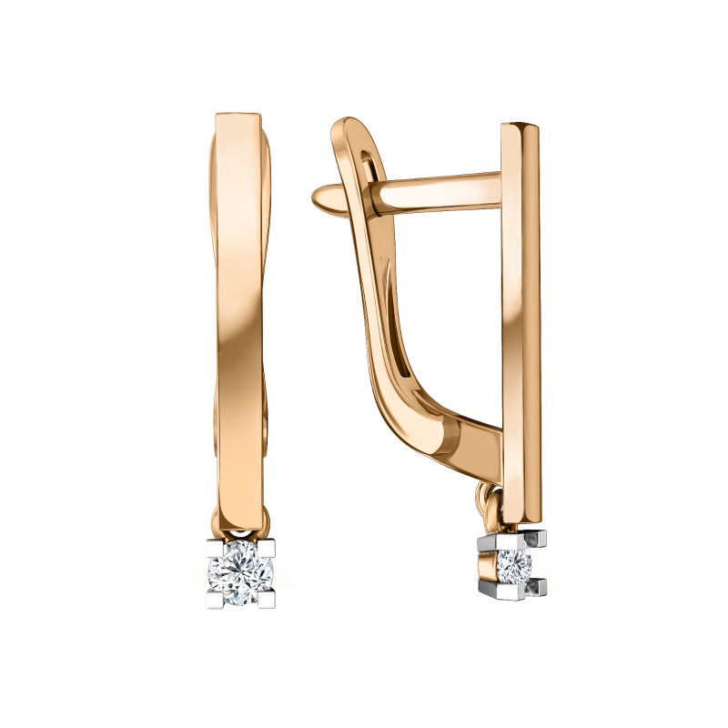 (01-218356) (Серьги) (Au 585)