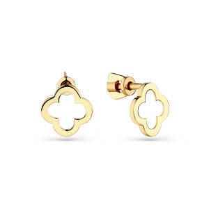 Серьги пусеты золото