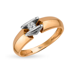 Кольцо золото с бриллиантом