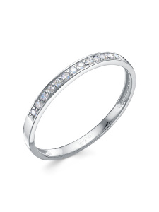 Кольцо белое золото с бриллиантами